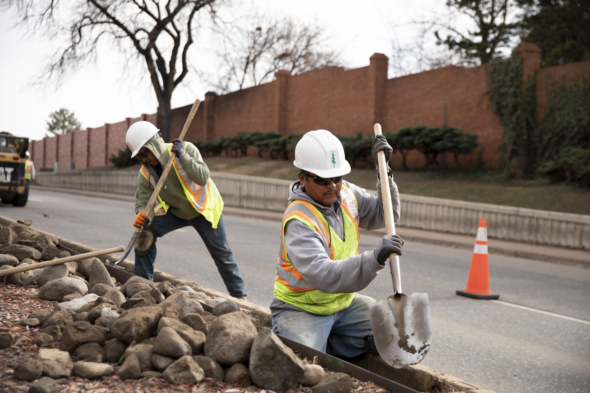 Construction on Belleview Avenue, Greenwood Village